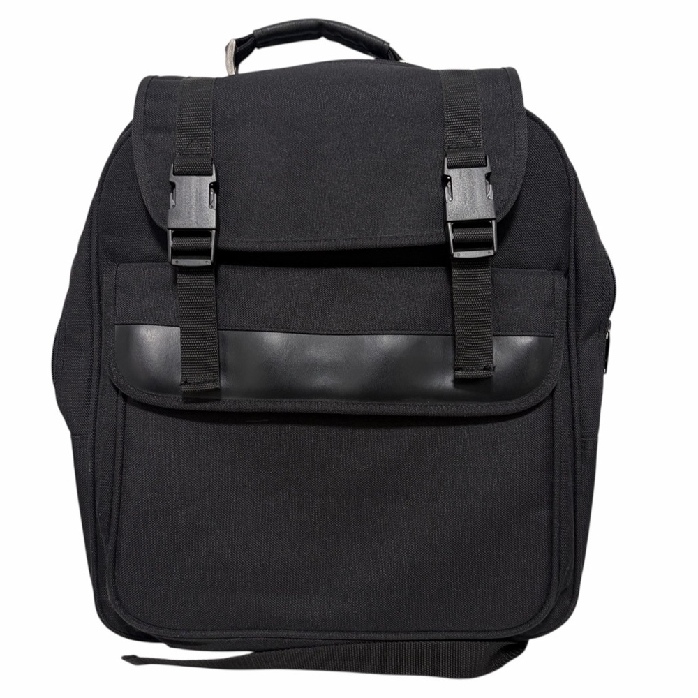 Black Laptop Multi-Compartment Backpack Work Bag … - image 1
